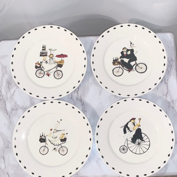 COPY - Vintage Oneida Chefs to Go Dessert Plates-set of 4 - Picture 1 of 7